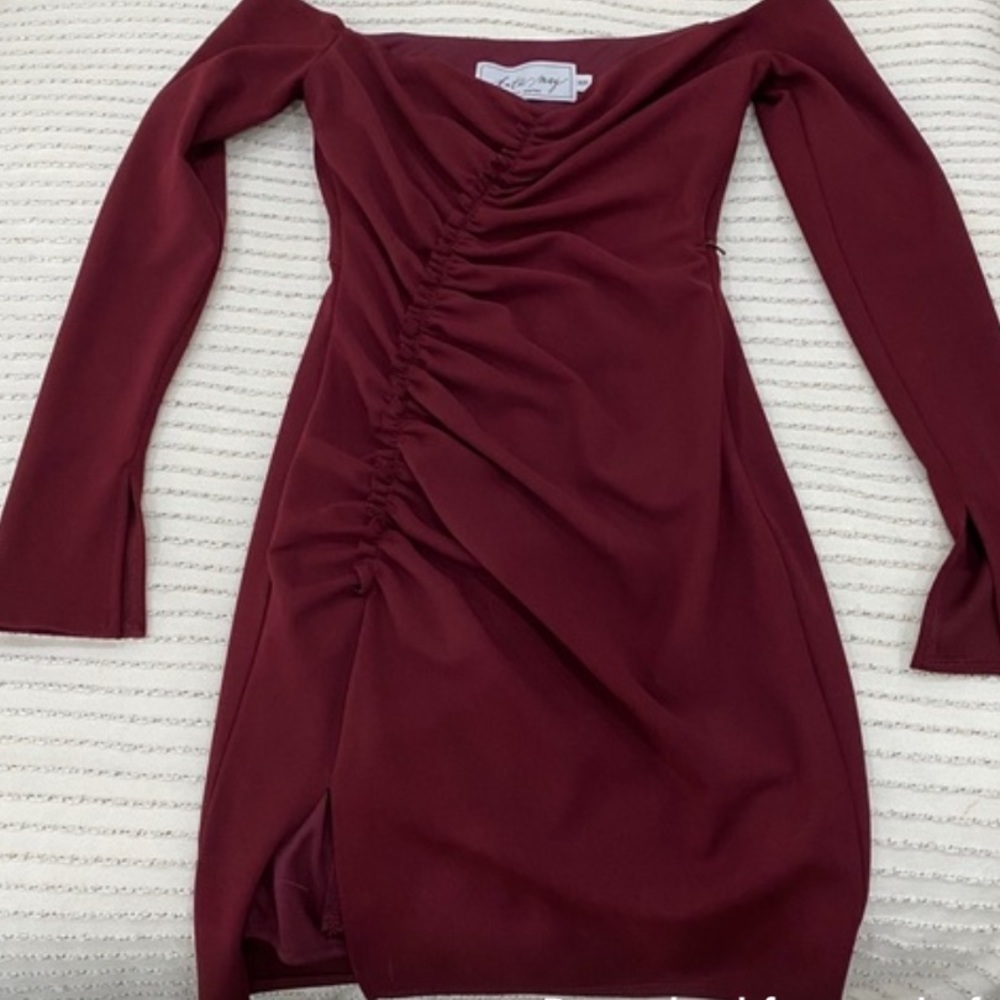 REVOLVE Katie May Imma Boss Mini Dress in Bordeaux - Picture 7 of 9